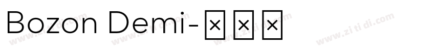Bozon Demi字体转换